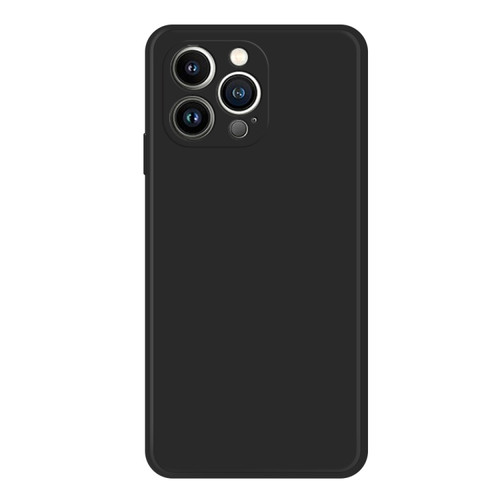 iPhone 15 Pro Imitation Liquid Silicone Phone Case - Black