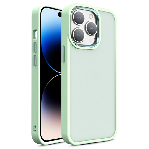 iPhone 15 Pro Shield Skin Feel PC + TPU Phone Case - Matcha Green