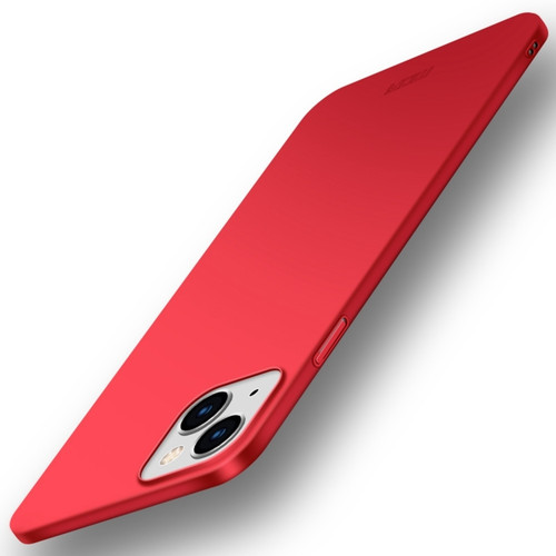 iPhone 15 Pro MOFI Frosted PC Ultra-thin Hard Phone Case - Red