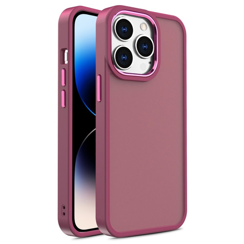 iPhone 15 Pro Shield Skin Feel PC + TPU Phone Case - Red