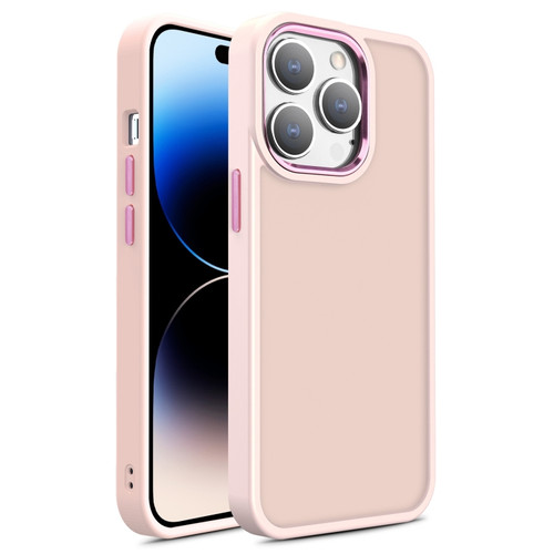 iPhone 15 Pro Shield Skin Feel PC + TPU Phone Case - Pink