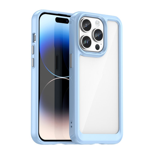 iPhone 15 Pro Colorful Series Acrylic + TPU Phone Case - Blue