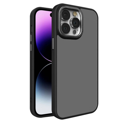 iPhone 15 Pro All-inclusive TPU Edge Acrylic Back Phone Case - Black