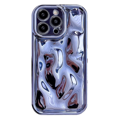 iPhone 15 Pro Electroplating Meteorite Texture TPU Phone Case - Blue