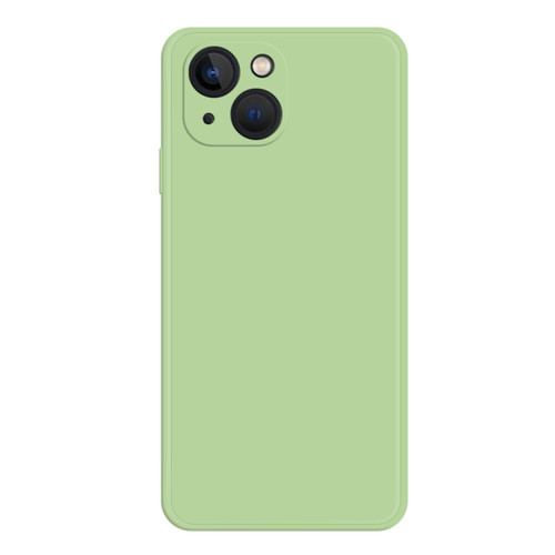 iPhone 15 Imitation Liquid Silicone Phone Case - Matcha Green