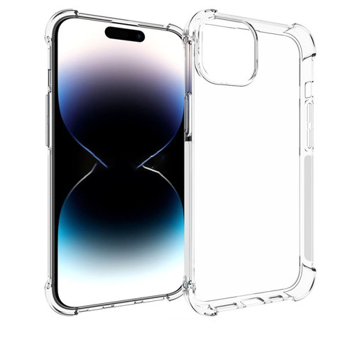 iPhone 15 Shockproof Non-slip Thickening TPU Phone Case - Transparent