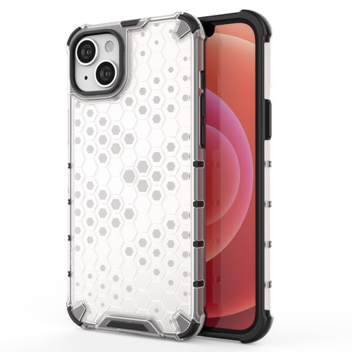 iPhone 15 Honeycomb Phone Case - White