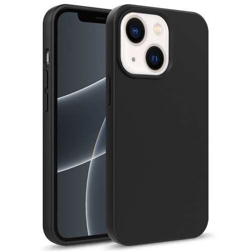 iPhone 15 Starry Series Shockproof Straw Material + TPU Protective Case - Black