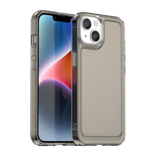 iPhone 15 Candy Series TPU Phone Case - Transparent Grey