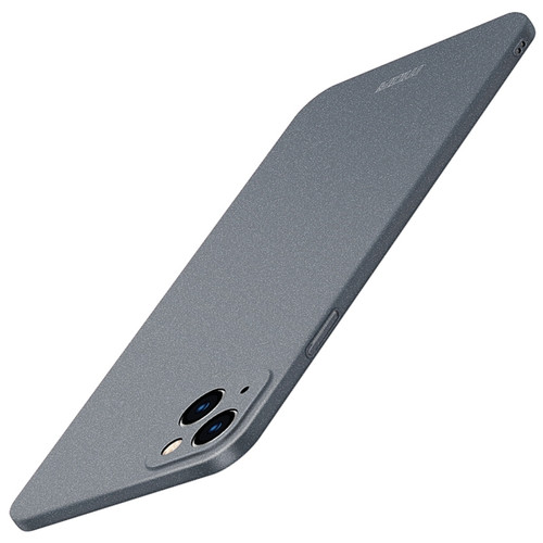 iPhone 15 MOFI Fandun Series Frosted PC Ultra-thin All-inclusive Phone Case - Gray