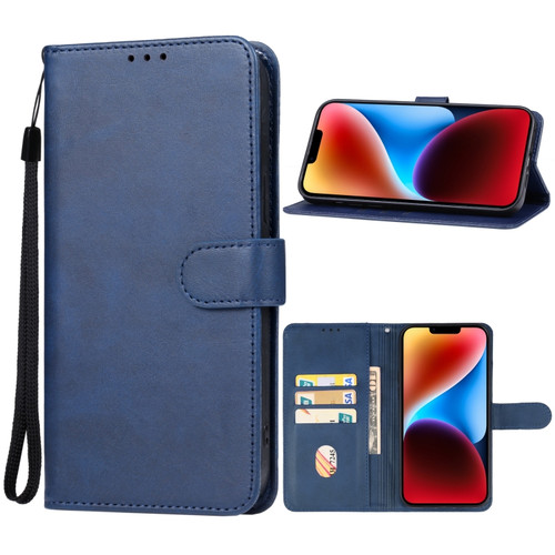 iPhone 15 Leather Phone Case - Blue