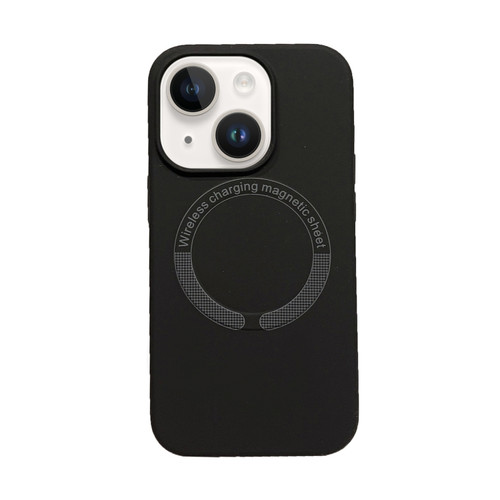 iPhone 15 Magsafe Magnetic Silicone Phone Case - Black