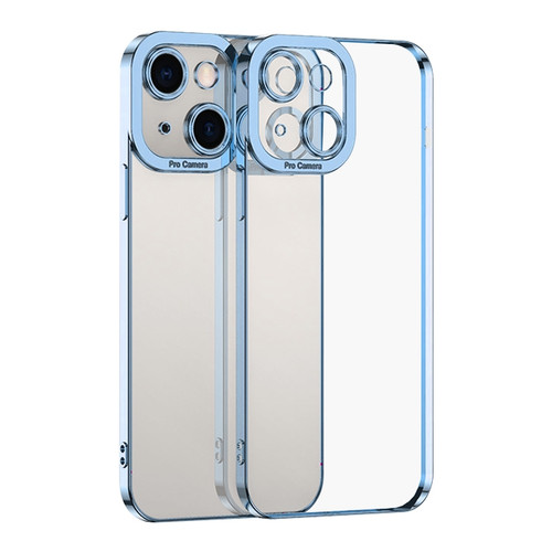 iPhone 15 Electroplating TPU Phone Case - Blue