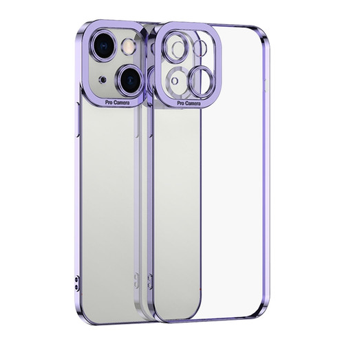 iPhone 15 Electroplating TPU Phone Case - Purple