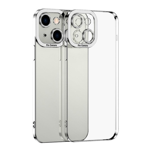 iPhone 15 Electroplating TPU Phone Case - Silver