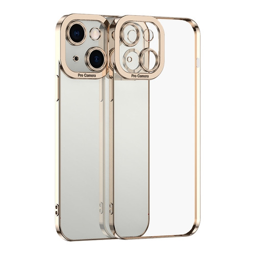 iPhone 15 Electroplating TPU Phone Case - Gold