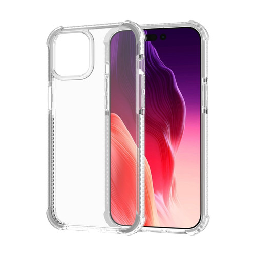 iPhone 15 Four-corner Shockproof TPU + Acrylic Phone Case - Transparent