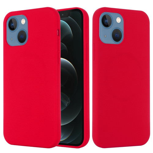 iPhone 15 Shockproof Silicone Magsafe Phone Case - Red