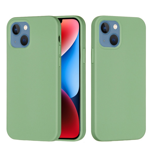 iPhone 15 Solid Color Silicone Phone Case - Mint Green