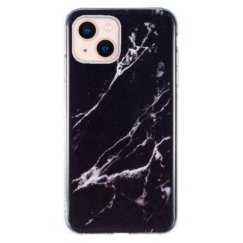 IMD Marble TPU Phone Case iPhone 15 Plus - Black
