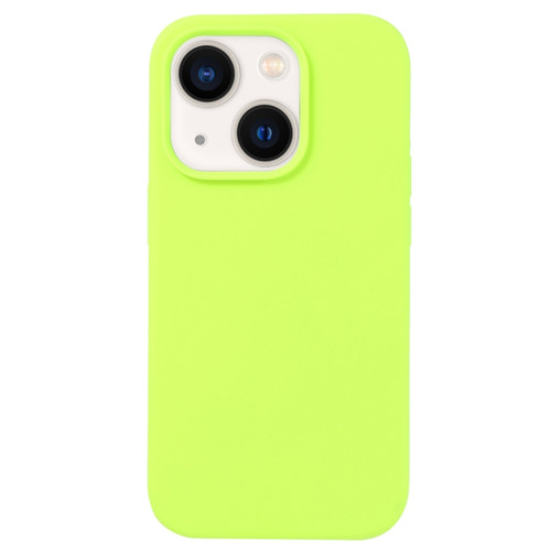 iPhone 15 Plus Liquid Silicone Phone Case - Brilliant Green