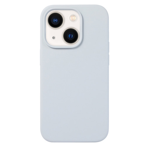 iPhone 15 Plus Liquid Silicone Phone Case - Blue Grey