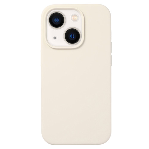 iPhone 15 Plus Liquid Silicone Phone Case - Antique White