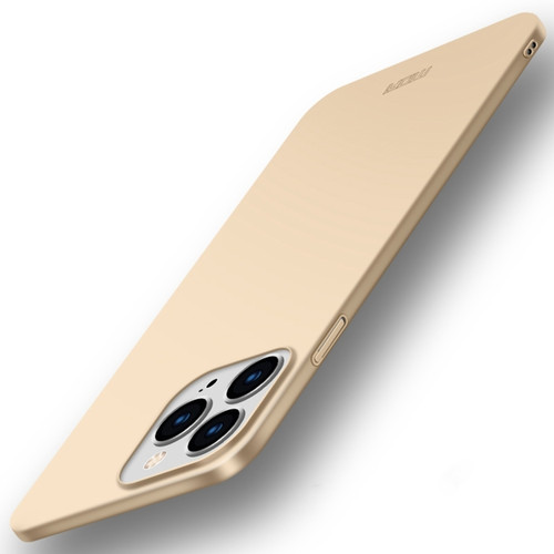 iPhone 15 Plus MOFI Frosted PC Ultra-thin Hard Phone Case - Gold