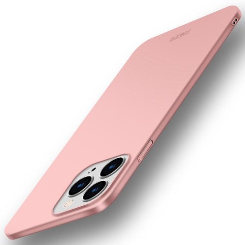 iPhone 15 Plus MOFI Frosted PC Ultra-thin Hard Phone Case - Rose Gold