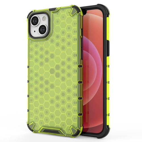 iPhone 15 Plus Honeycomb Phone Case - Green