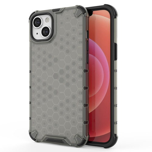iPhone 15 Plus Honeycomb Phone Case - Black