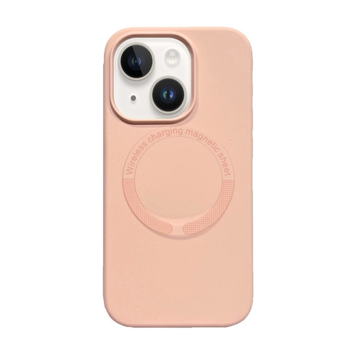 iPhone 15 Plus Magsafe Magnetic Silicone Phone Case - Pink