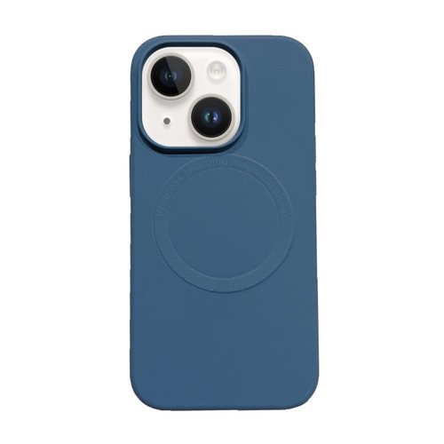 iPhone 15 Plus Magsafe Magnetic Silicone Phone Case - Dark Blue