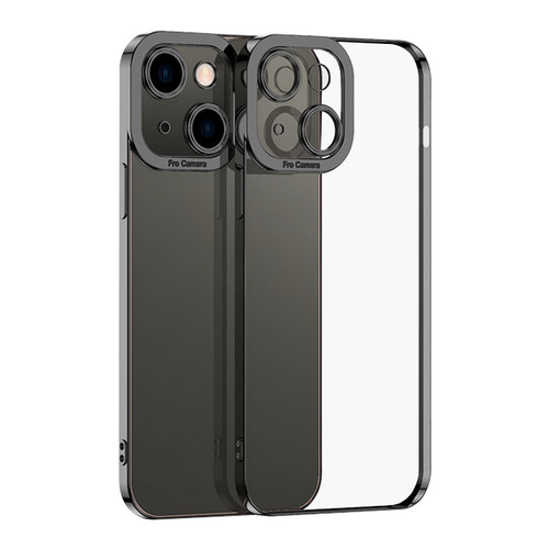 iPhone 15 Plus Electroplating TPU Phone Case - Black