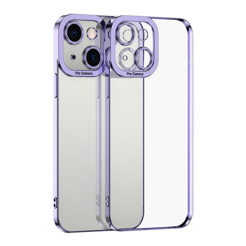 iPhone 15 Plus Electroplating TPU Phone Case - Purple