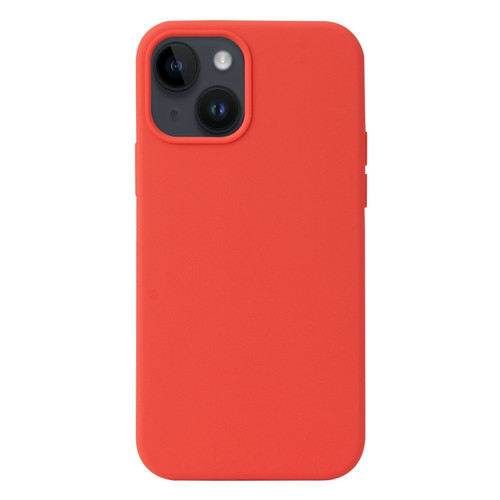 iPhone 15 Plus Liquid Silicone Phone Case - Coral Red