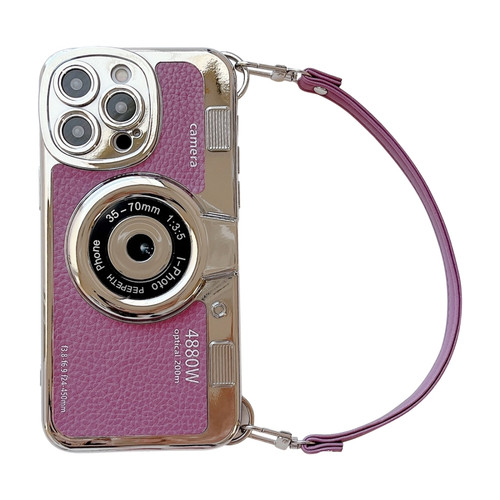 iPhone 14 Pro Max Camera Style Phone Case - Purple