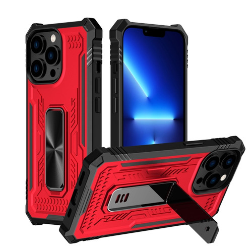 iPhone 14 Pro Max Invisible Holder Phone Case - Red