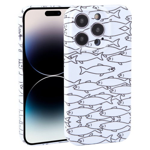 iPhone 14 Pro Max Dustproof Net Full Coverage PC Phone Case - Fish School