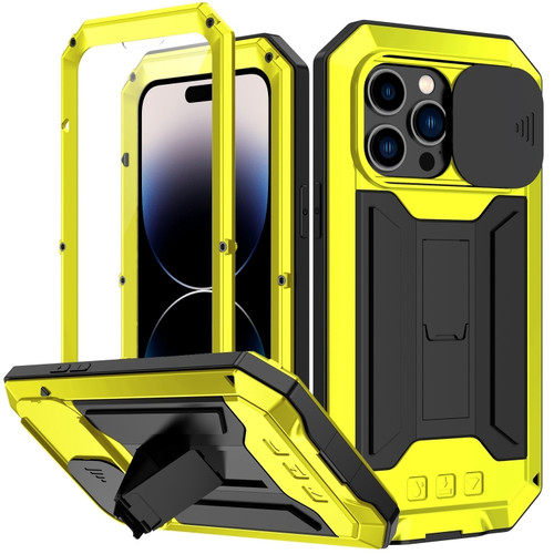 iPhone 14 Pro Max R-JUST Shockproof Life Waterproof Dust-proof Case  - Yellow