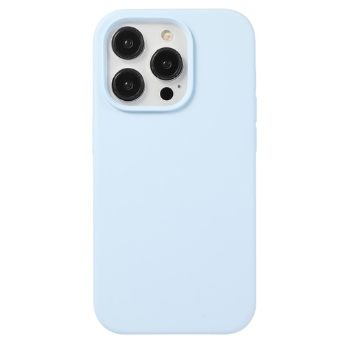 iPhone 14 Pro Max Liquid Silicone Phone Case - Sky Blue