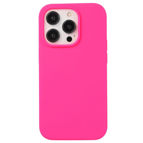 iPhone 14 Pro Max Liquid Silicone Phone Case - Brilliant Pink