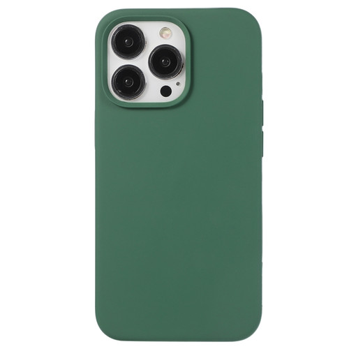 iPhone 14 Pro Max Liquid Silicone Phone Case - Clover Green