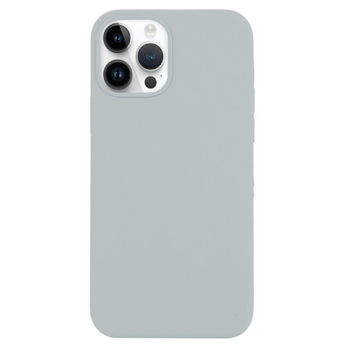 iPhone 14 Pro Max Solid Silicone Phone Case - Blue Grey