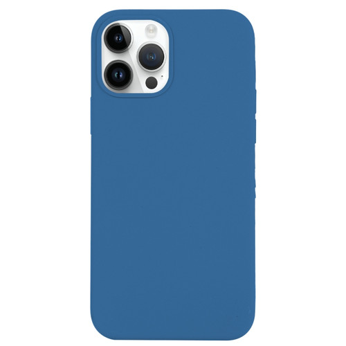 iPhone 14 Pro Max Solid Silicone Phone Case - Sea Blue