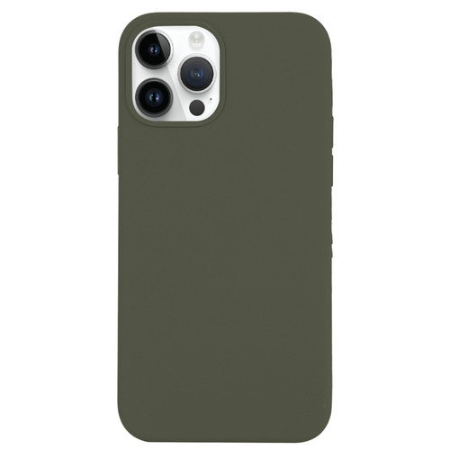 iPhone 14 Pro Max Solid Silicone Phone Case - Olive Green