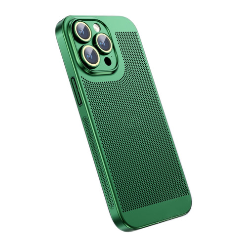 iPhone 14 Pro Max Ice Sense Heat Dissipation Electroplating PC Phone Case - Green