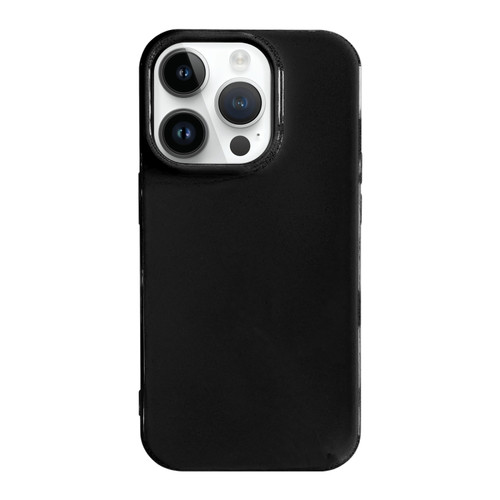 iPhone 14 Pro Max Shockproof Solid Color TPU Phone Case - Black