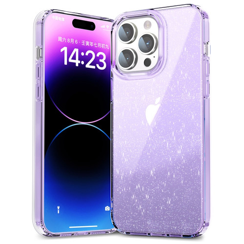 iPhone 14 Pro Max Star Solid Color Phone Case - Purple