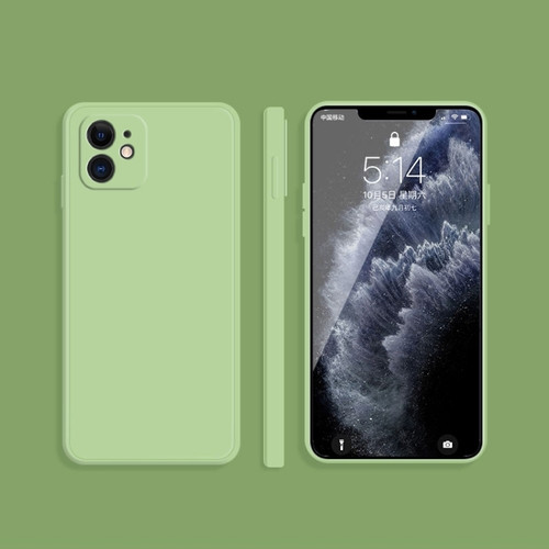 iPhone 14 Imitation Liquid Silicone Phone Case  - Matcha Green